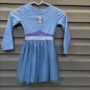 Disney Frozen 2 girls blue,purple& silver costume